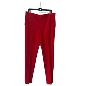 Escada X Rita Ora Red Straight Leg Pants In Rita Red Size 46/US 16
